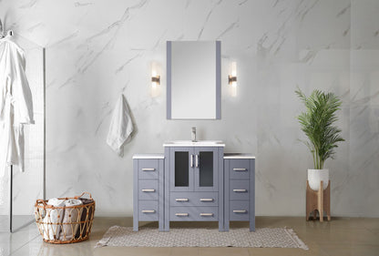 Lexora Volez 48 in. Dark Grey Single Sink Bath Vanity