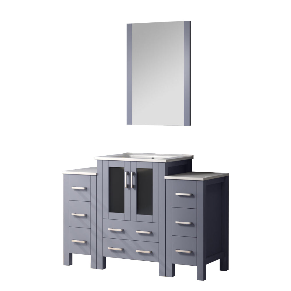 Lexora Volez 48 in. Dark Grey Single Sink Bath Vanity