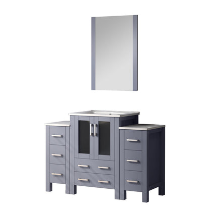 Lexora Volez 48 in. Dark Grey Single Sink Bath Vanity
