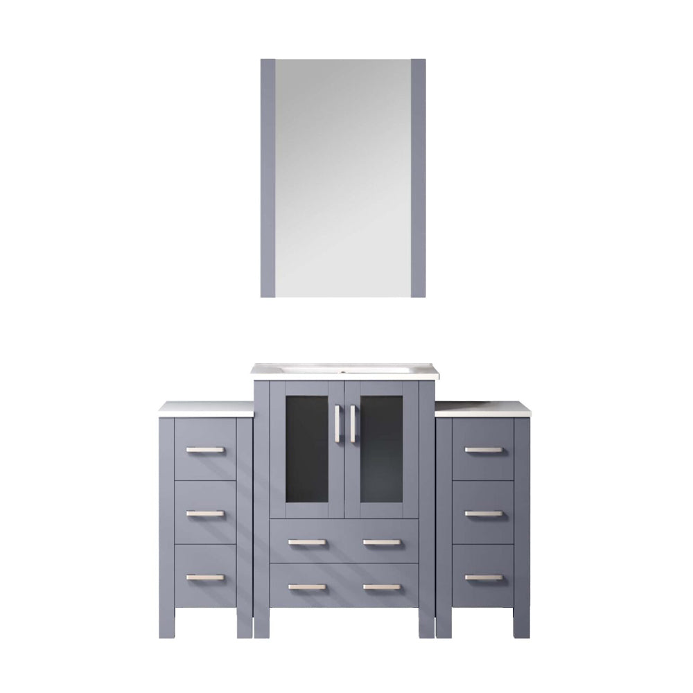 Lexora Volez 48 in. Dark Grey Single Sink Bath Vanity