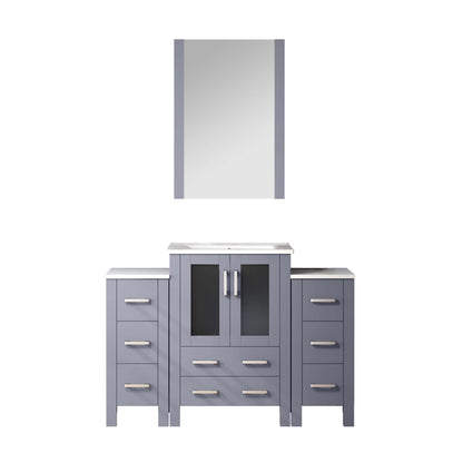 Lexora Volez 48 in. Dark Grey Single Sink Bath Vanity