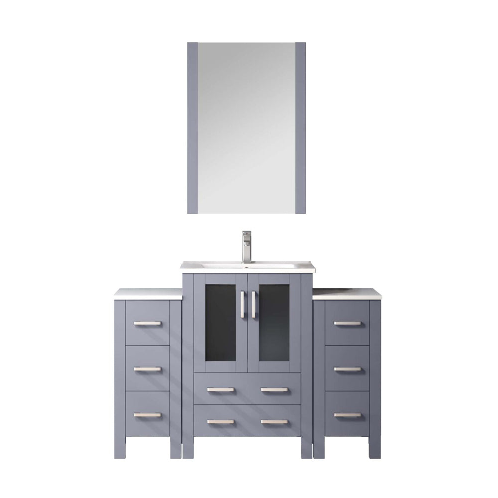 Lexora Volez 48 in. Dark Grey Single Sink Bath Vanity