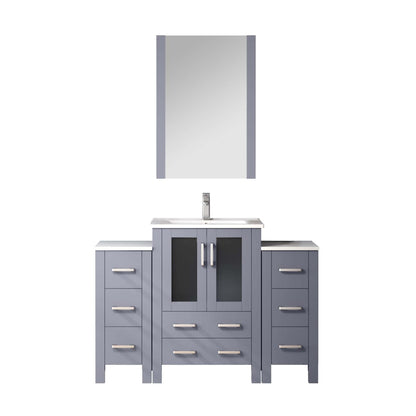 Lexora Volez 48 in. Dark Grey Single Sink Bath Vanity