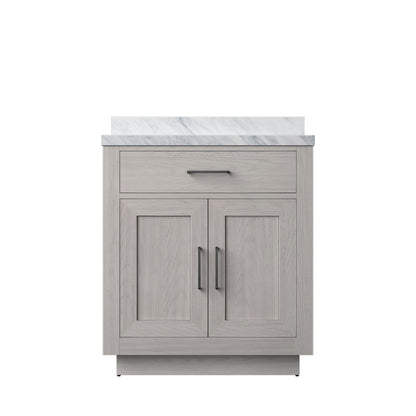 Lexora Abbey 30 in. White Oak Single Sink Bath Vanity