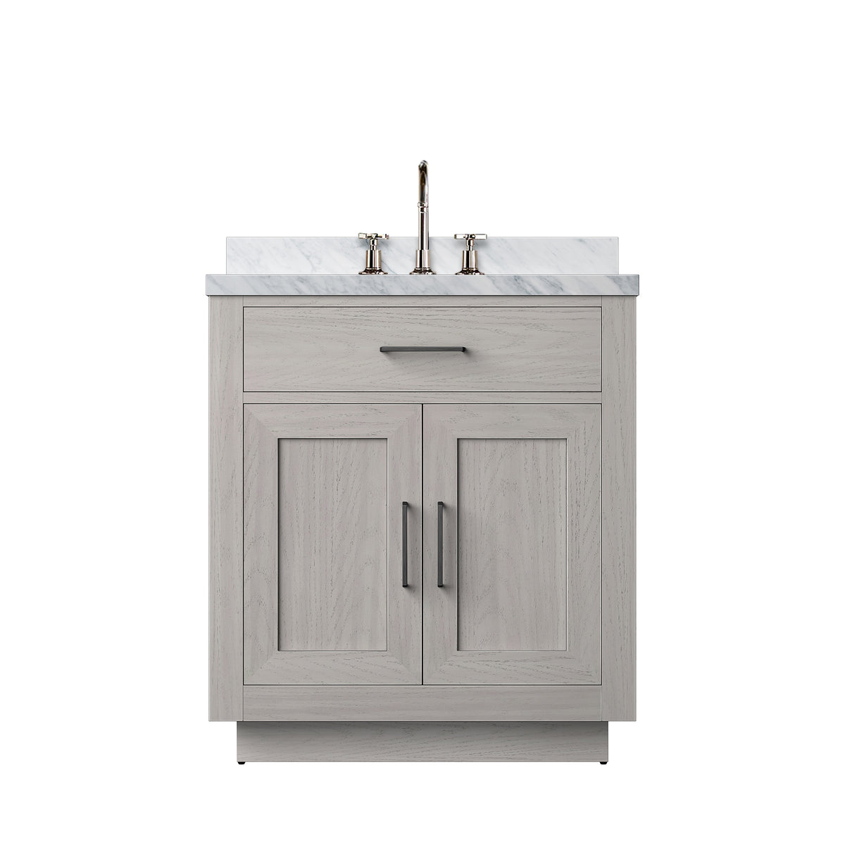 Lexora Abbey 30 in. White Oak Single Sink Bath Vanity