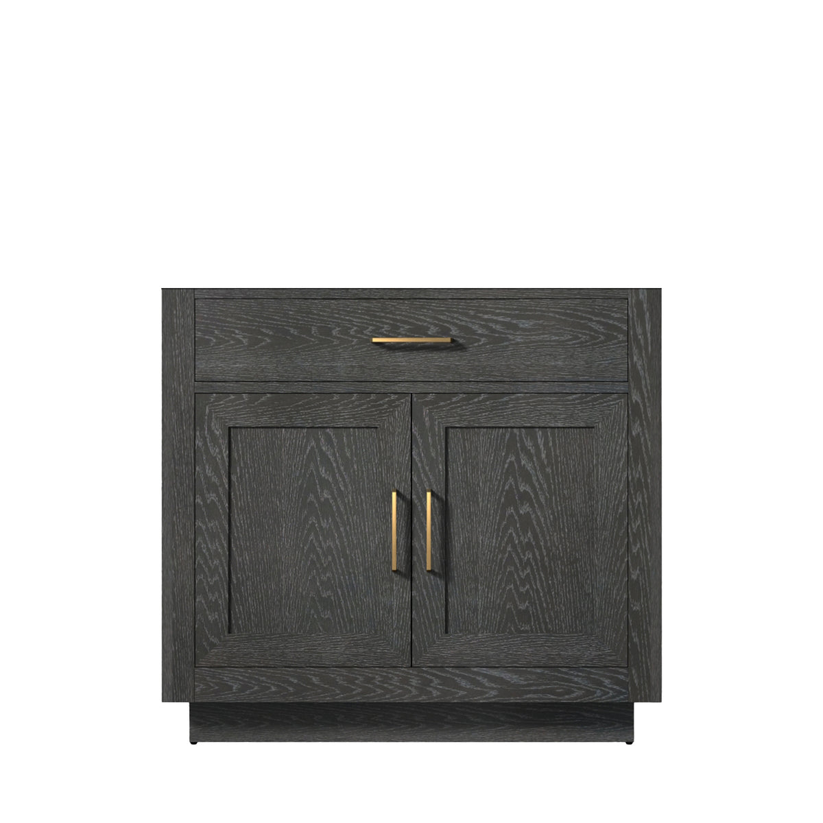 Lexora Abbey 36 in. Black Oak Single Sink Bath Vanity