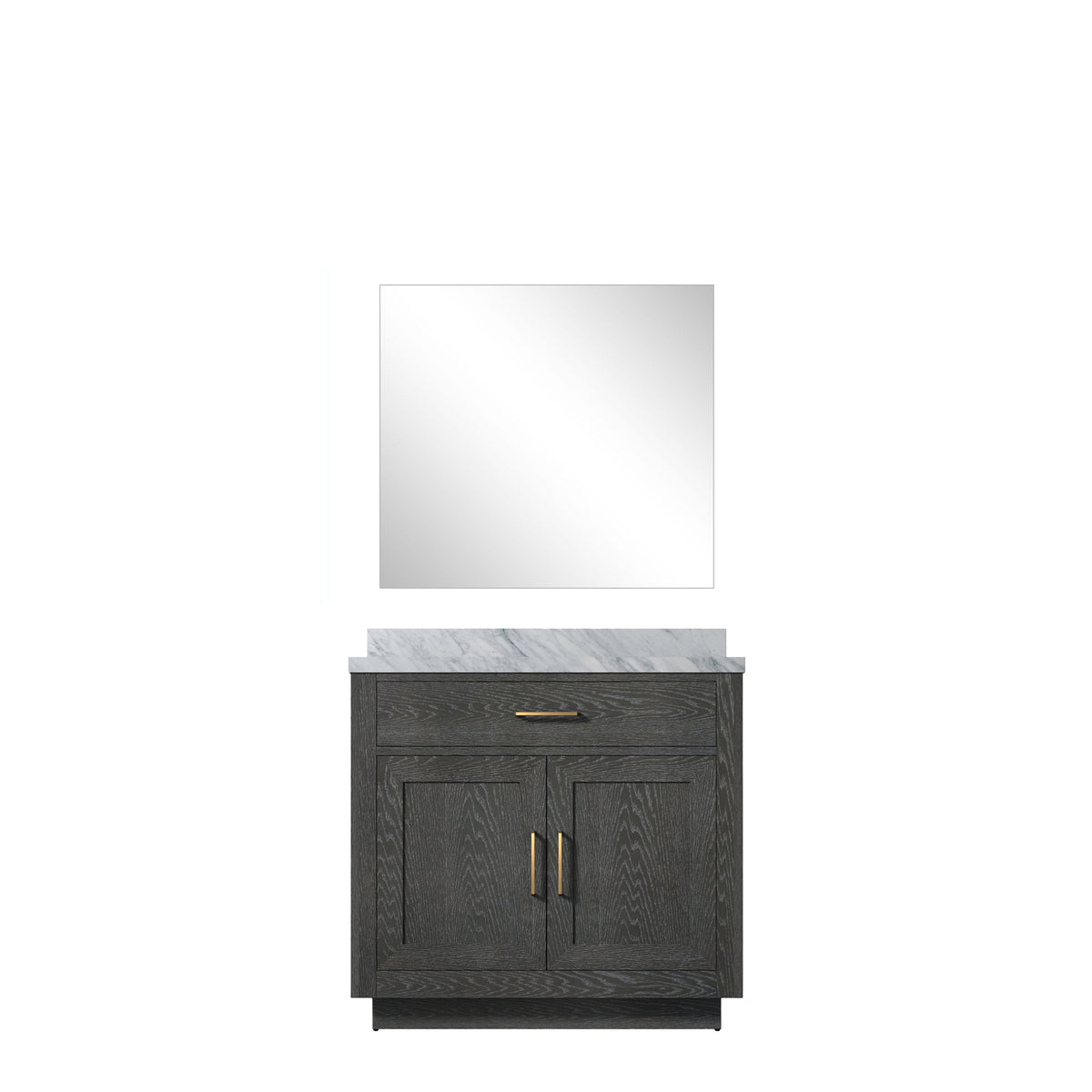 Lexora Abbey 36 in. Black Oak Single Sink Bath Vanity