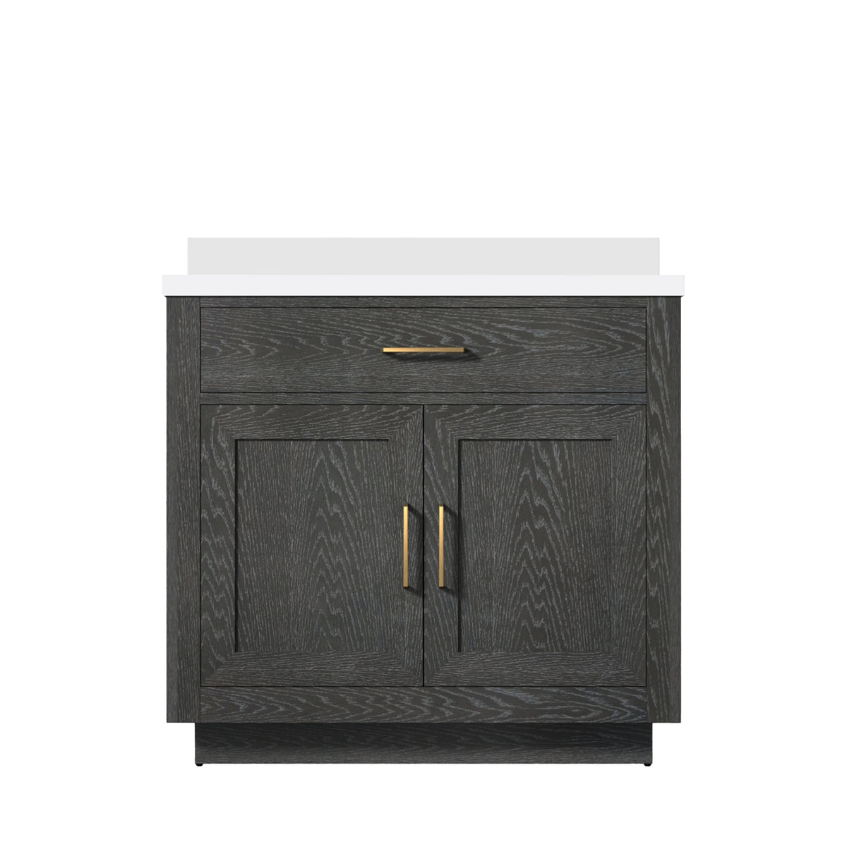Lexora Abbey 36 in. Black Oak Single Sink Bath Vanity
