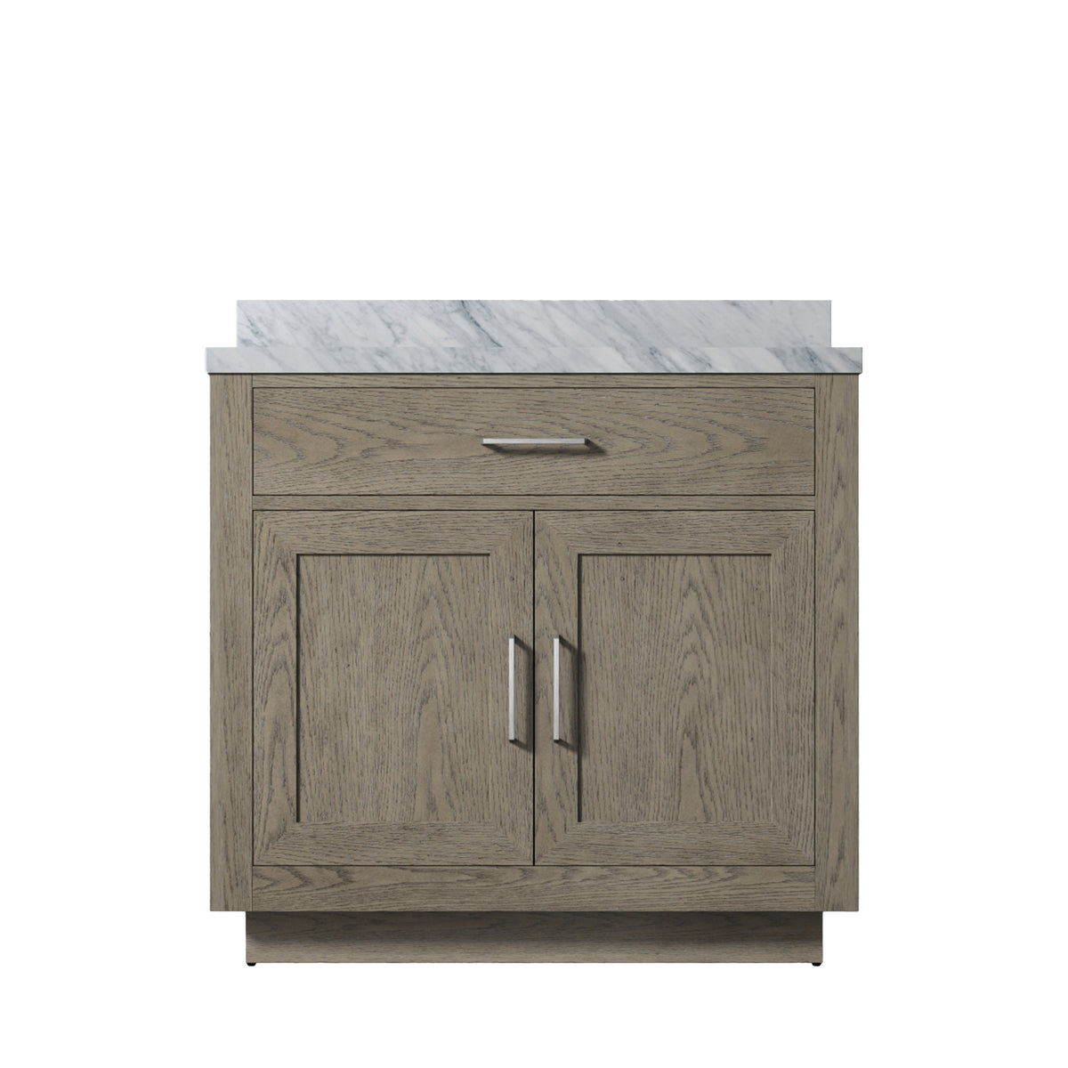 Lexora Abbey 36 in. Grey Oak Single Sink Bath Vanity