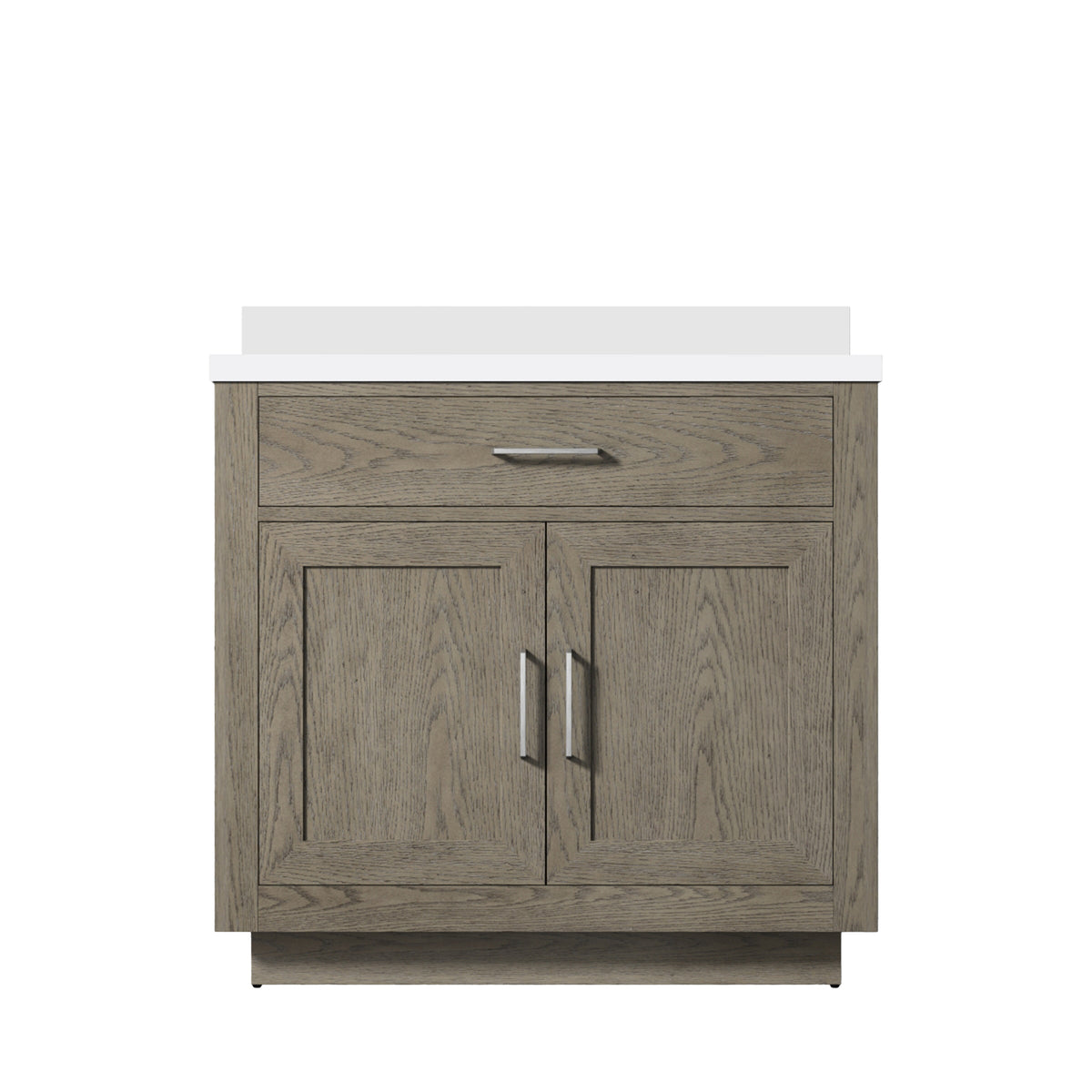 Lexora Abbey 36 in. Grey Oak Single Sink Bath Vanity