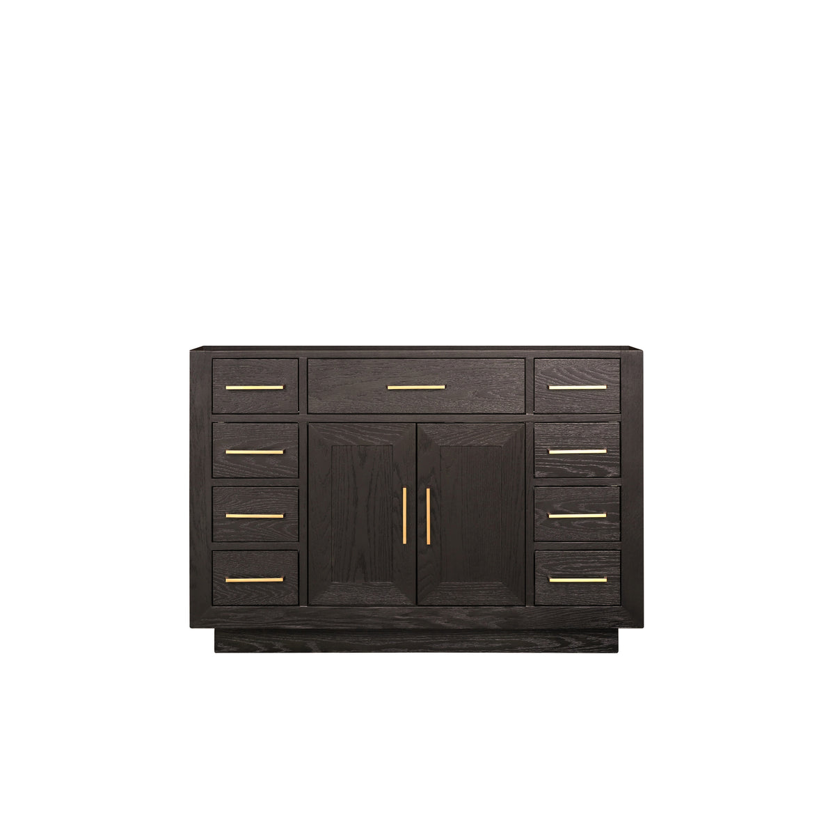 Lexora Abbey 48 in. Brown Oak Single Sink Bath Vanity