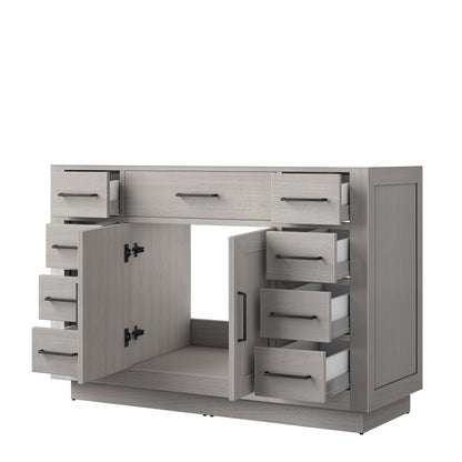 Lexora Abbey 48 in. White Oak Single Sink Bath Vanity