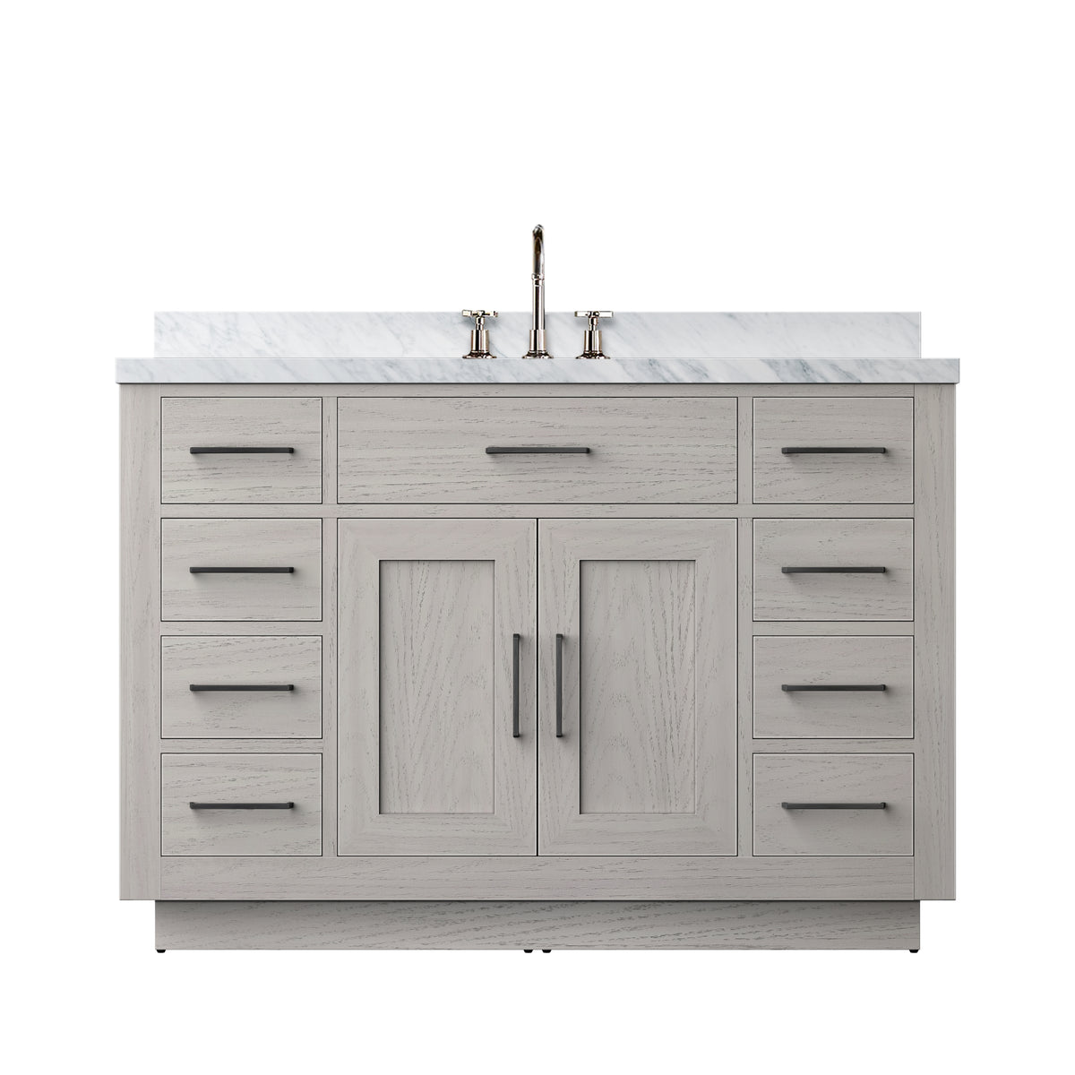 Lexora Abbey 48 in. White Oak Single Sink Bath Vanity