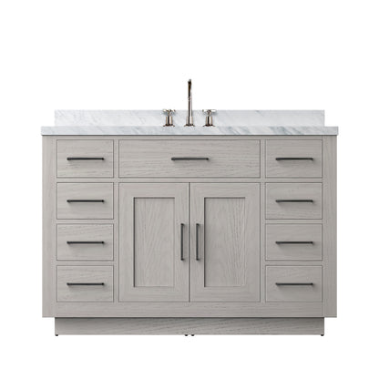 Lexora Abbey 48 in. White Oak Single Sink Bath Vanity