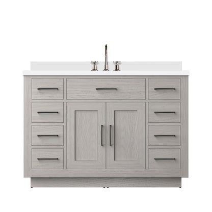 Lexora Abbey 48 in. White Oak Single Sink Bath Vanity