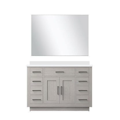 Lexora Abbey 48 in. White Oak Single Sink Bath Vanity