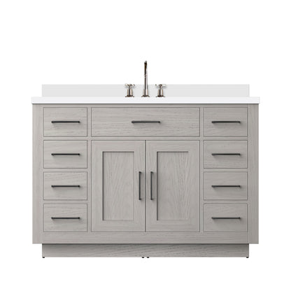 Lexora Abbey 48 in. White Oak Single Sink Bath Vanity