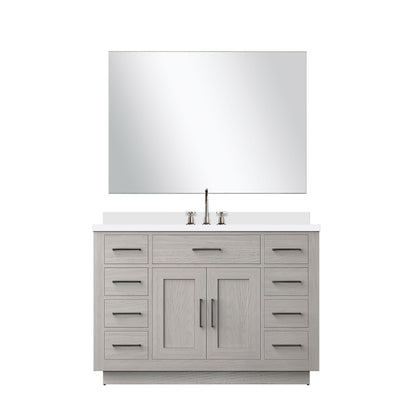 Lexora Abbey 48 in. White Oak Single Sink Bath Vanity