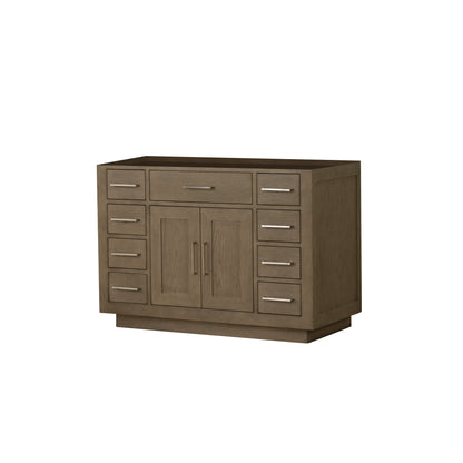 Lexora Abbey 48 in. Grey Oak Single Sink Bath Vanity
