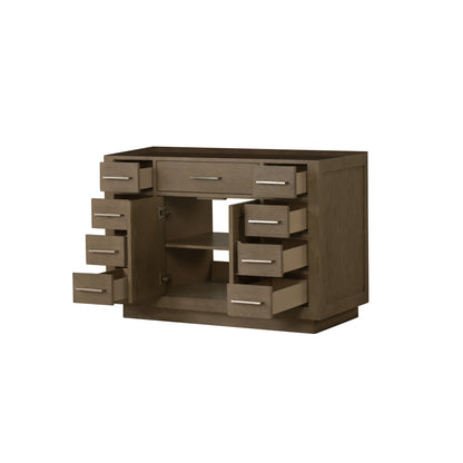 Lexora Abbey 48 in. Grey Oak Single Sink Bath Vanity