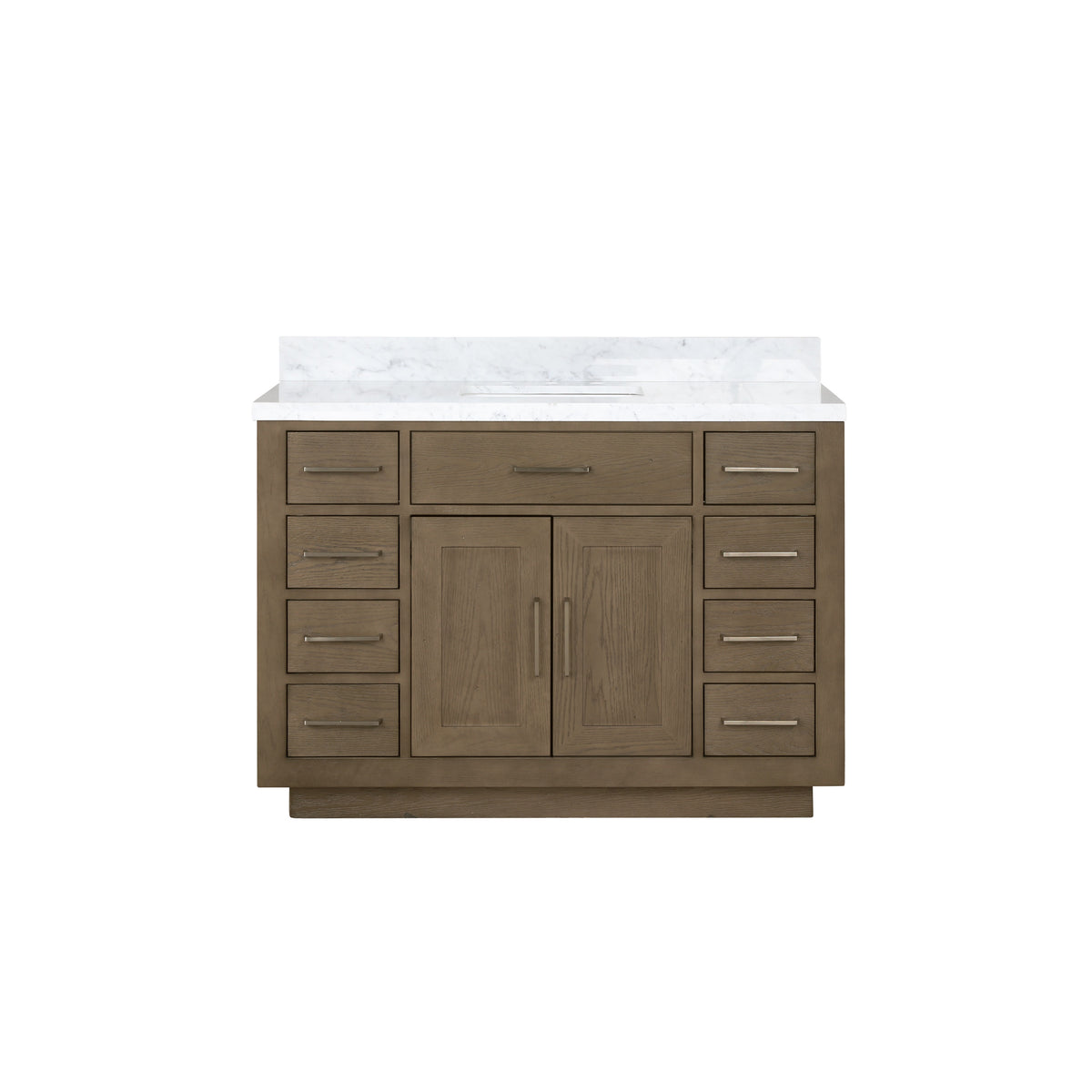 Lexora Abbey 48 in. Grey Oak Single Sink Bath Vanity