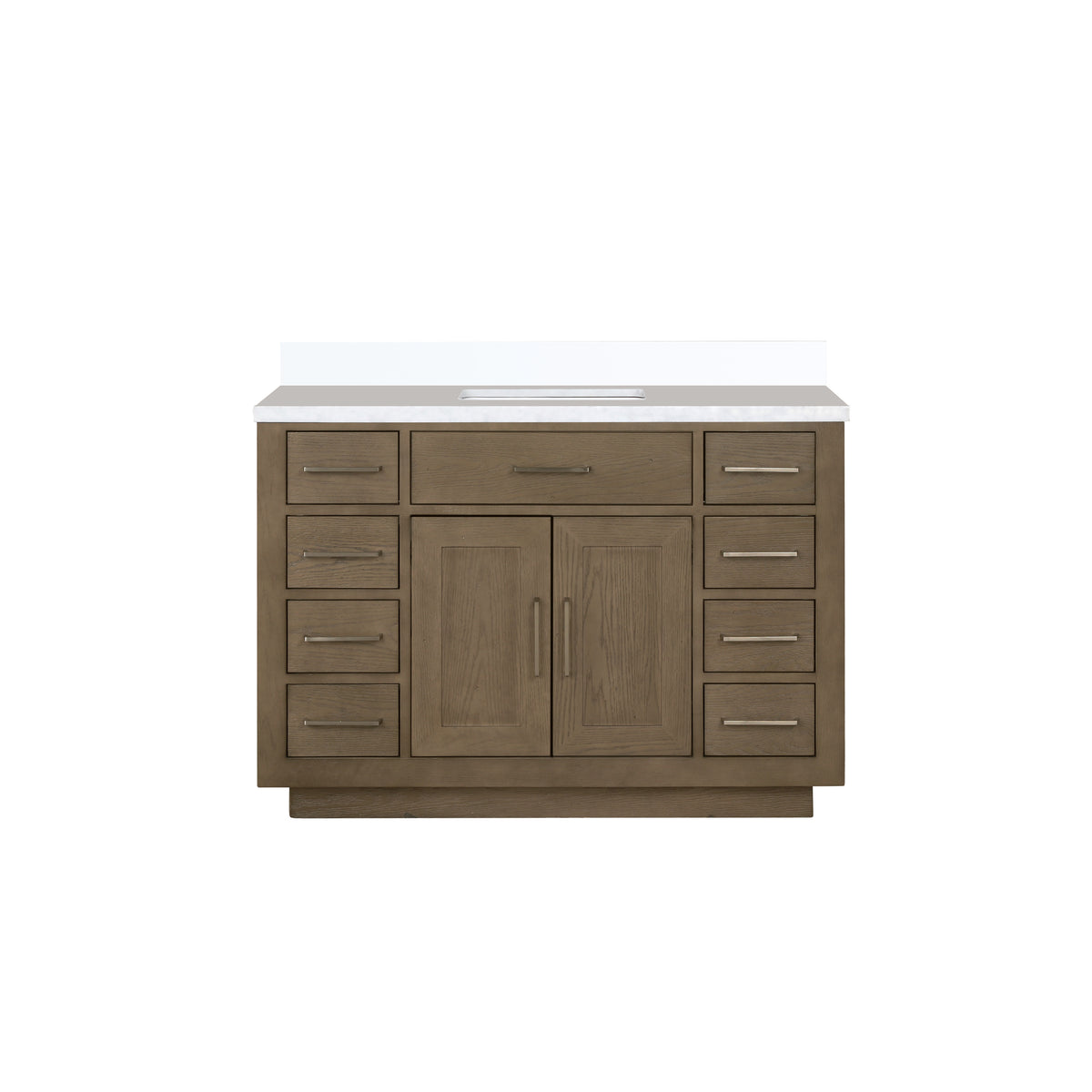 Lexora Abbey 48 in. Grey Oak Single Sink Bath Vanity