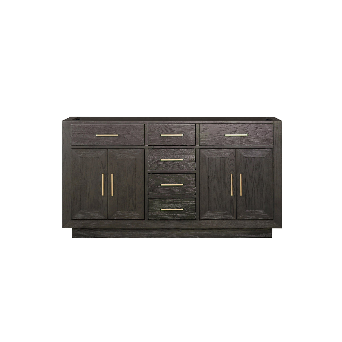 Lexora Abbey 60 in. Brown Oak Double Sink Bath Vanity