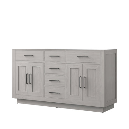 Lexora Abbey 60 in. White Oak Double Sink Bath Vanity
