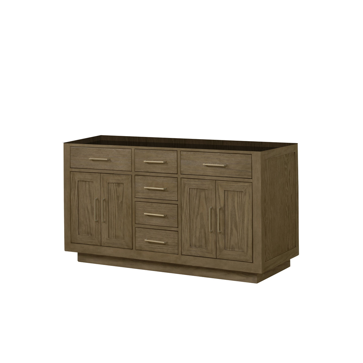 Lexora Abbey 60 in. Grey Oak Double Sink Bath Vanity