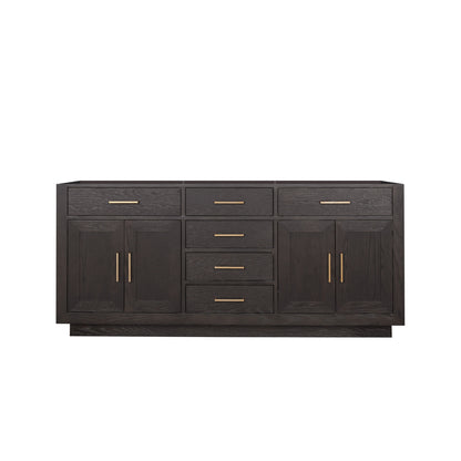 Lexora Abbey 72 in. Brown Oak Double Sink Bath Vanity