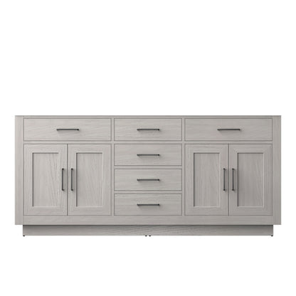 Lexora Abbey 72 in. White Oak Double Sink Bath Vanity