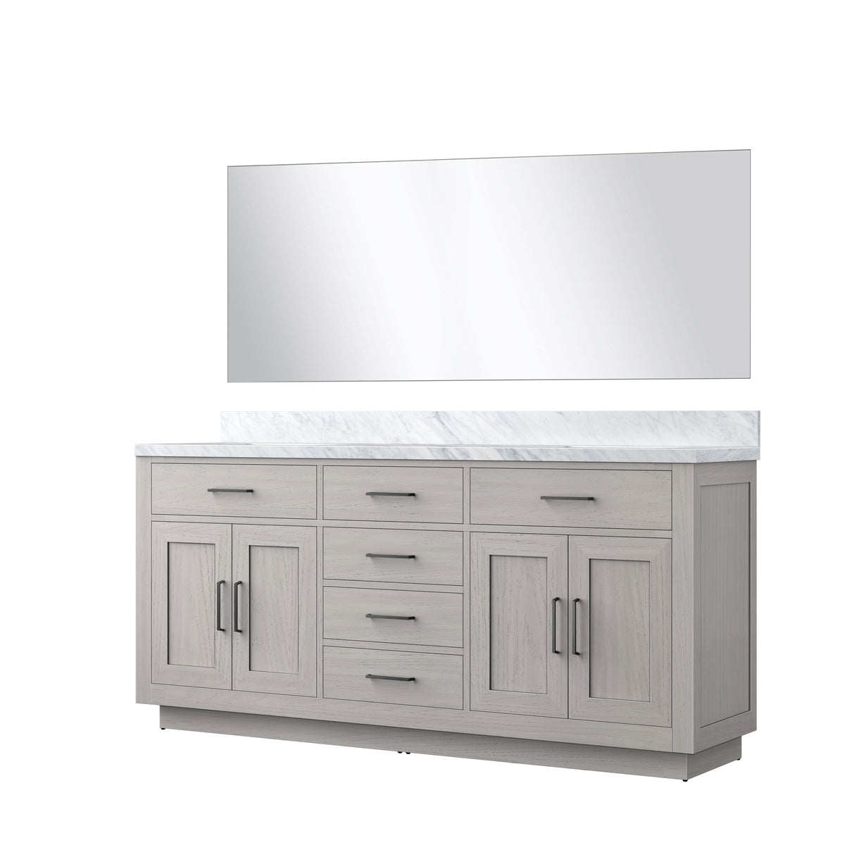 Lexora Abbey 72 in. White Oak Double Sink Bath Vanity