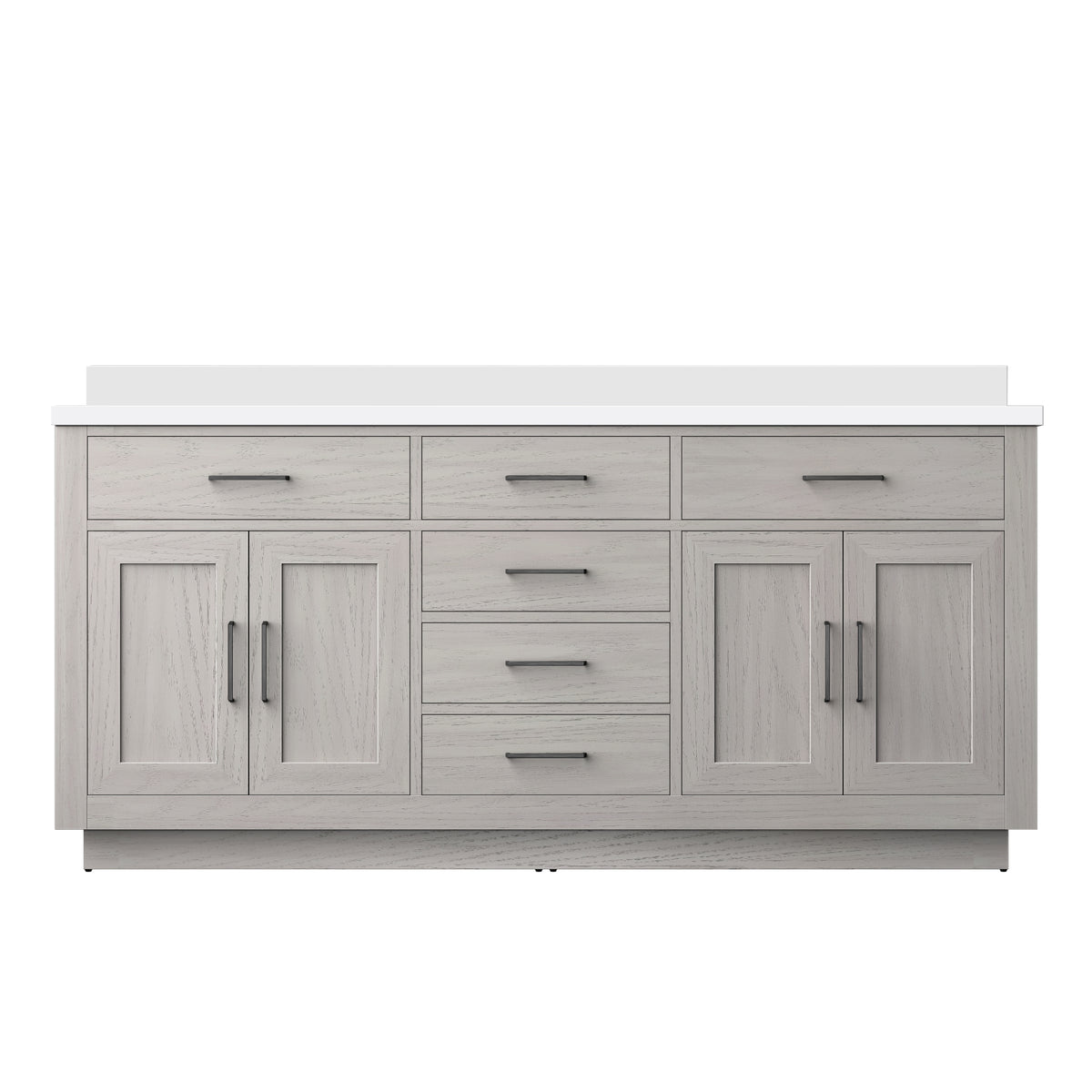 Lexora Abbey 72 in. White Oak Double Sink Bath Vanity