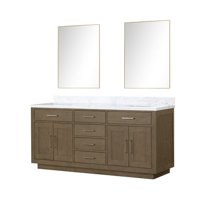 Lexora Abbey 72 in. Grey Oak Double Sink Bath Vanity