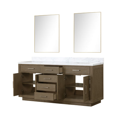 Lexora Abbey 72 in. Grey Oak Double Sink Bath Vanity