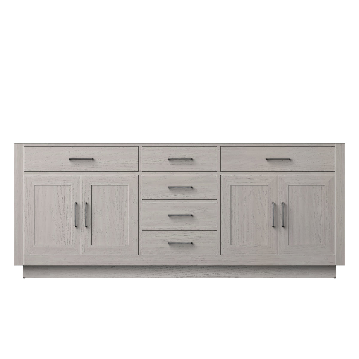 Lexora Abbey 80 in. White Oak Double Sink Bath Vanity