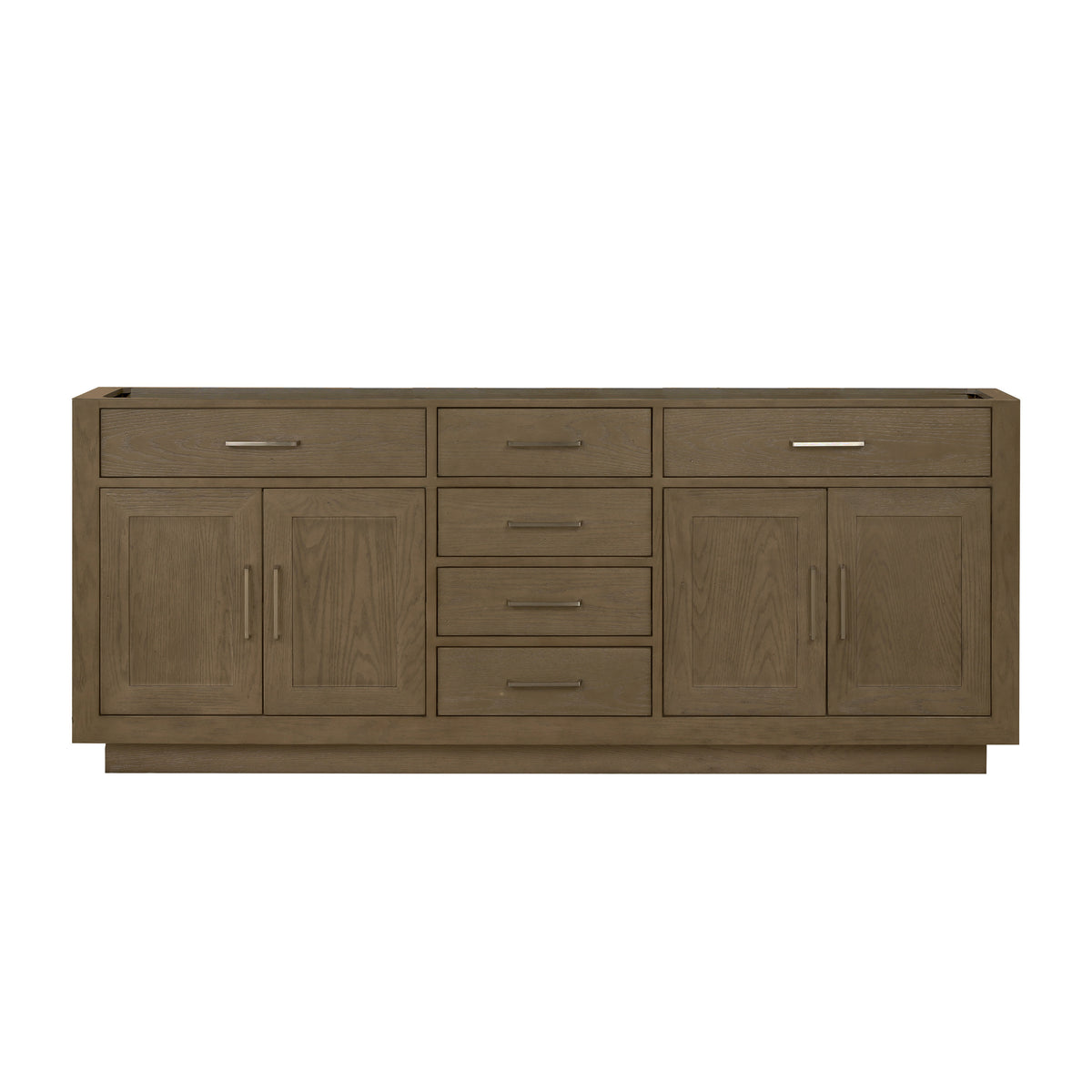 Lexora Abbey 80 in. Grey Oak Double Sink Bath Vanity