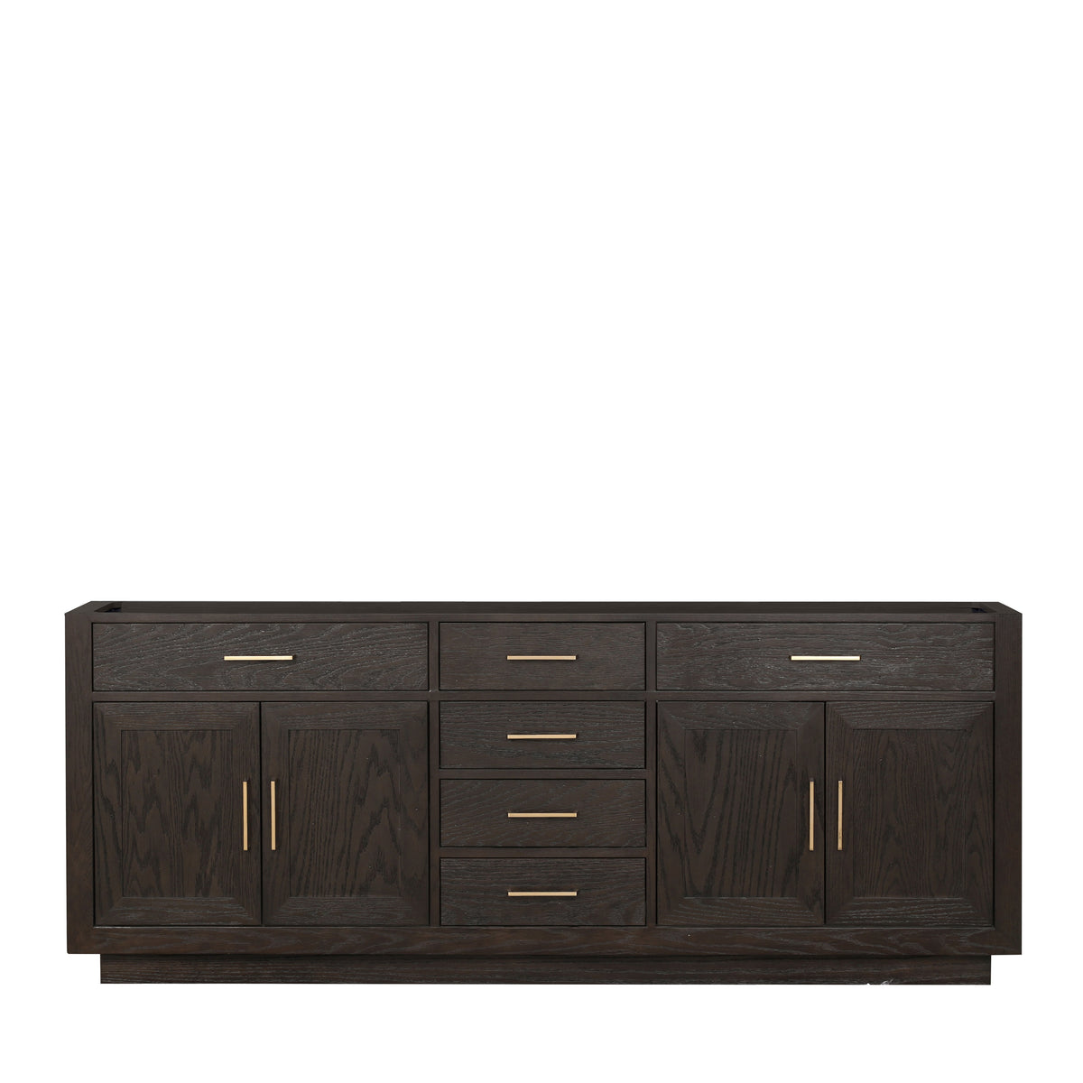 Lexora Abbey 84 in. Brown Oak Double Sink Bath Vanity