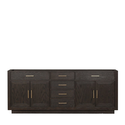 Lexora Abbey 84 in. Brown Oak Double Sink Bath Vanity