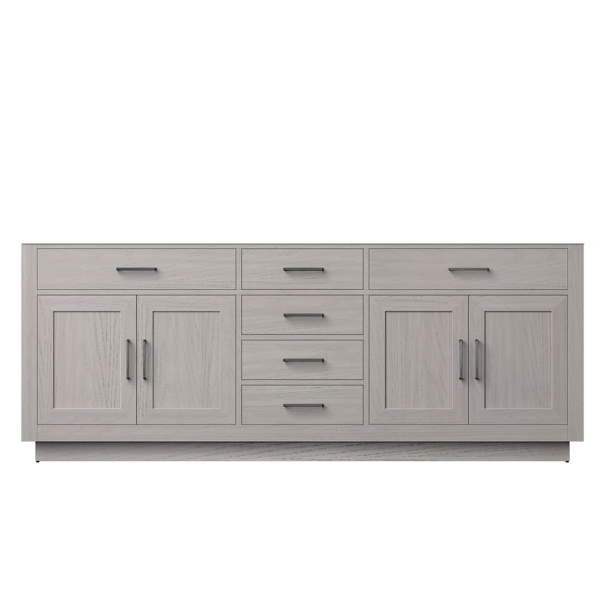 Lexora Abbey 84 in. White Oak Double Sink Bath Vanity