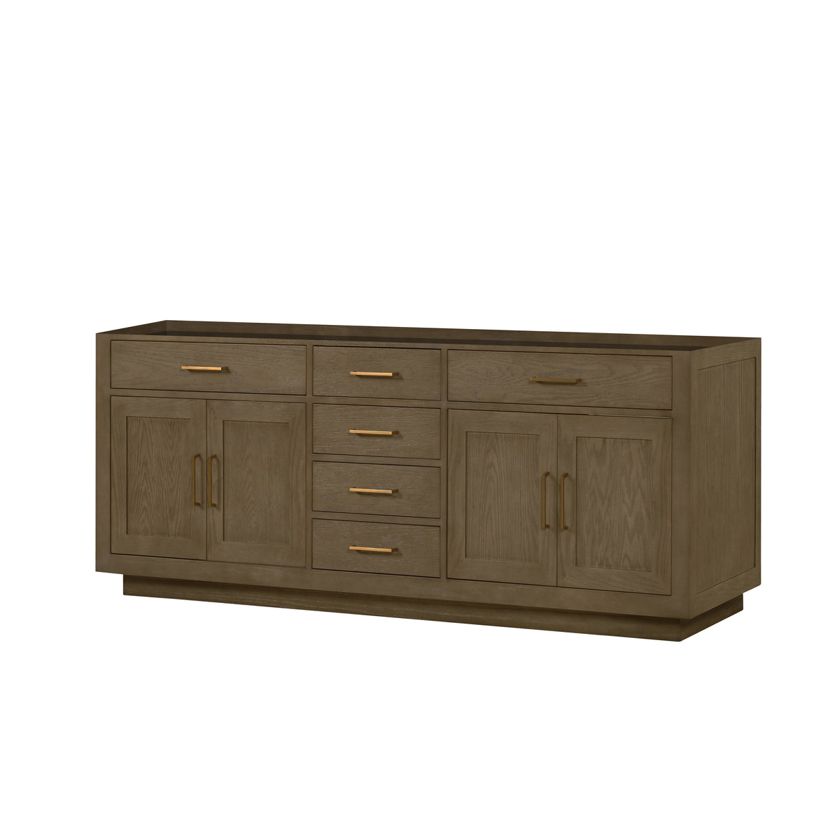 Lexora Abbey 84 in. Grey Oak Double Sink Bath Vanity