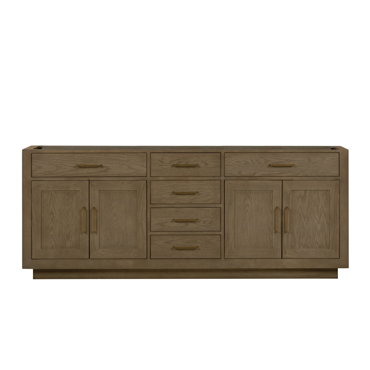 Lexora Abbey 84 in. Grey Oak Double Sink Bath Vanity