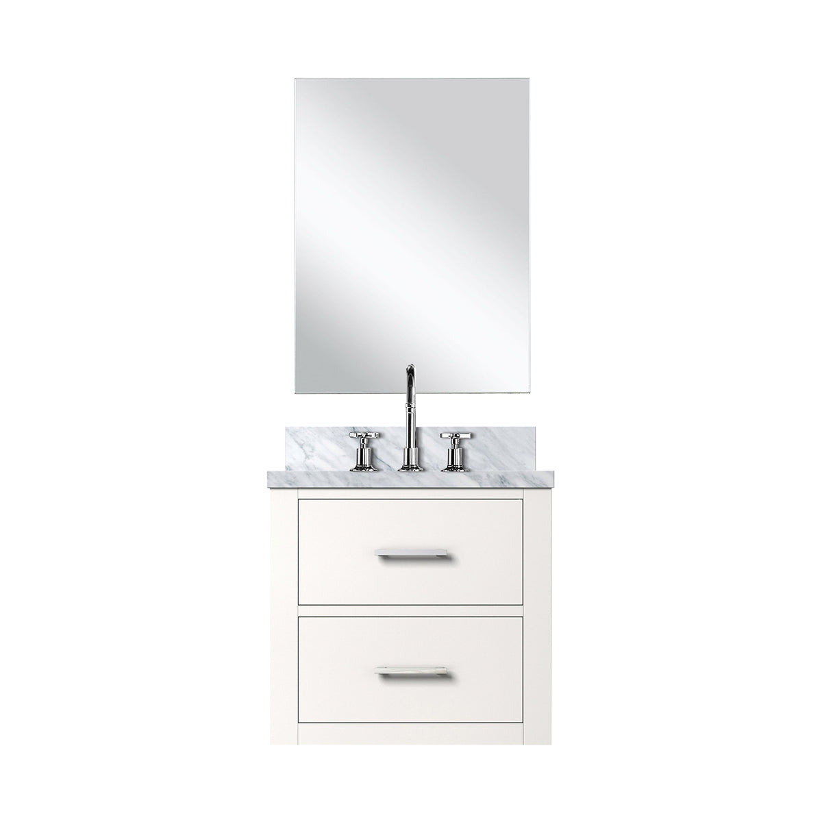 Lexora Castor 20 in. White Single Sink Bath Vanity
