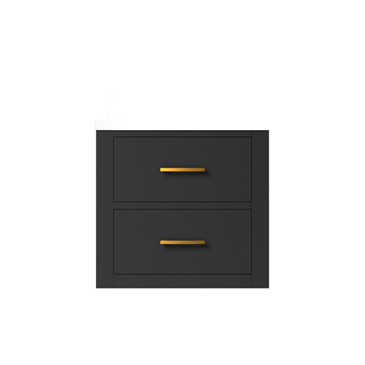 Lexora Castor 20 in. Black Single Sink Bath Vanity
