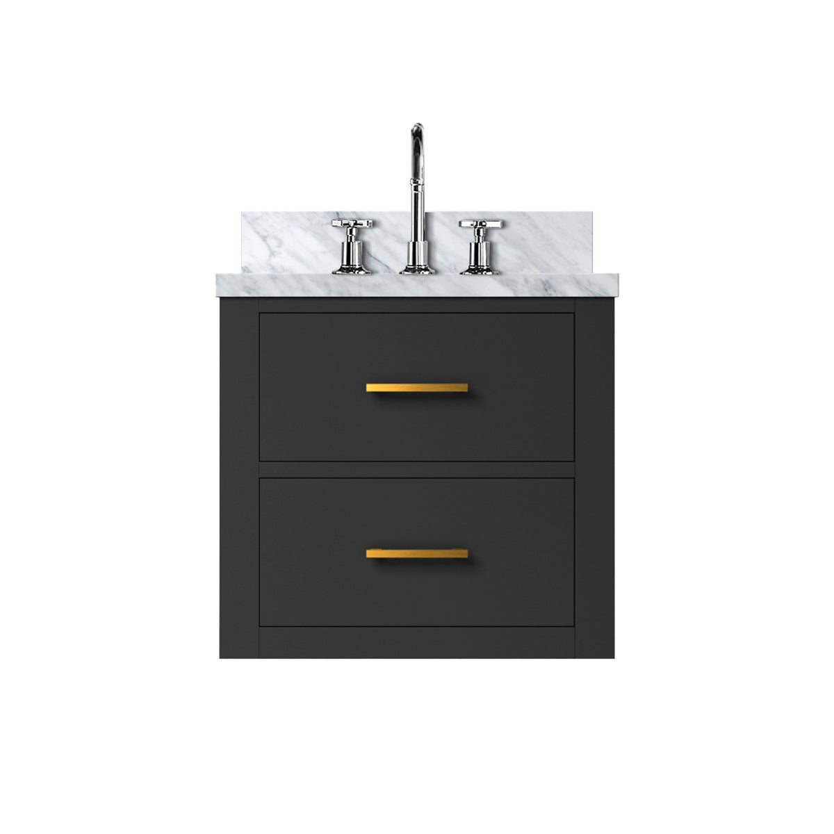 Lexora Castor 20 in. Black Single Sink Bath Vanity