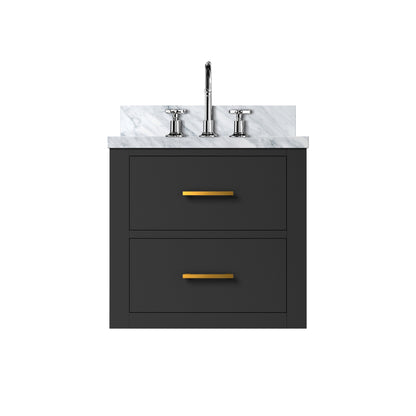 Lexora Castor 20 in. Black Single Sink Bath Vanity