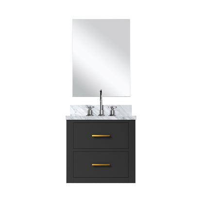 Lexora Castor 20 in. Black Single Sink Bath Vanity