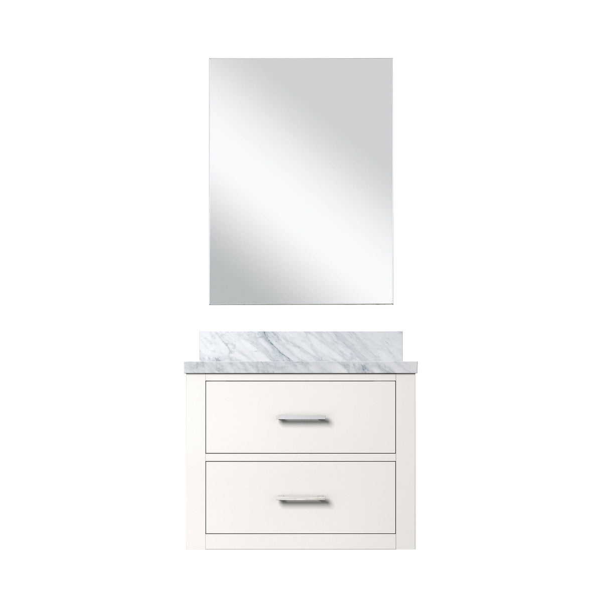 Lexora Castor 24 in. White Single Sink Bath Vanity