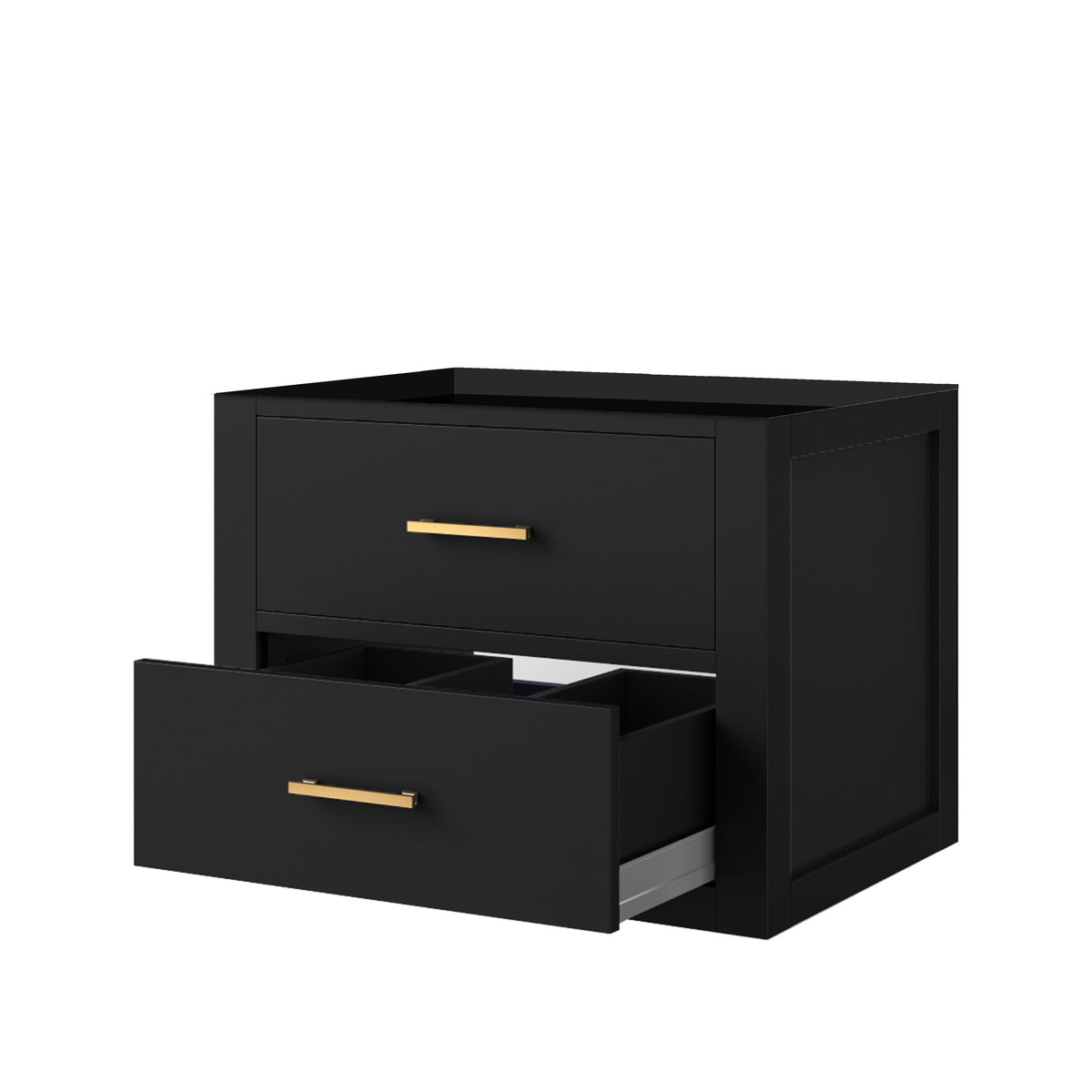 Lexora Castor 24 in. Black Single Sink Bath Vanity