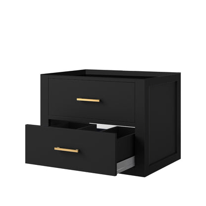 Lexora Castor 24 in. Black Single Sink Bath Vanity